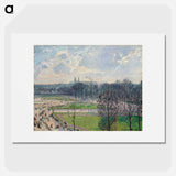 The Garden of the Tuileries on a Winter Afternoon - カミーユ ピサロ Poster.