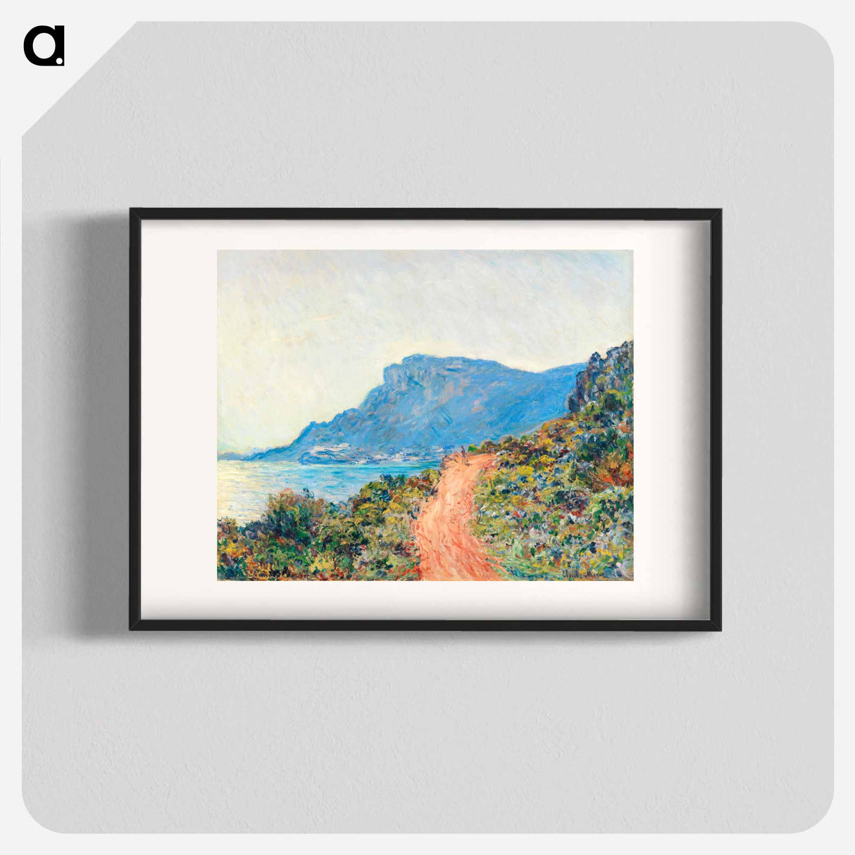 The Corniche near Monaco - Claude Monet Poster.