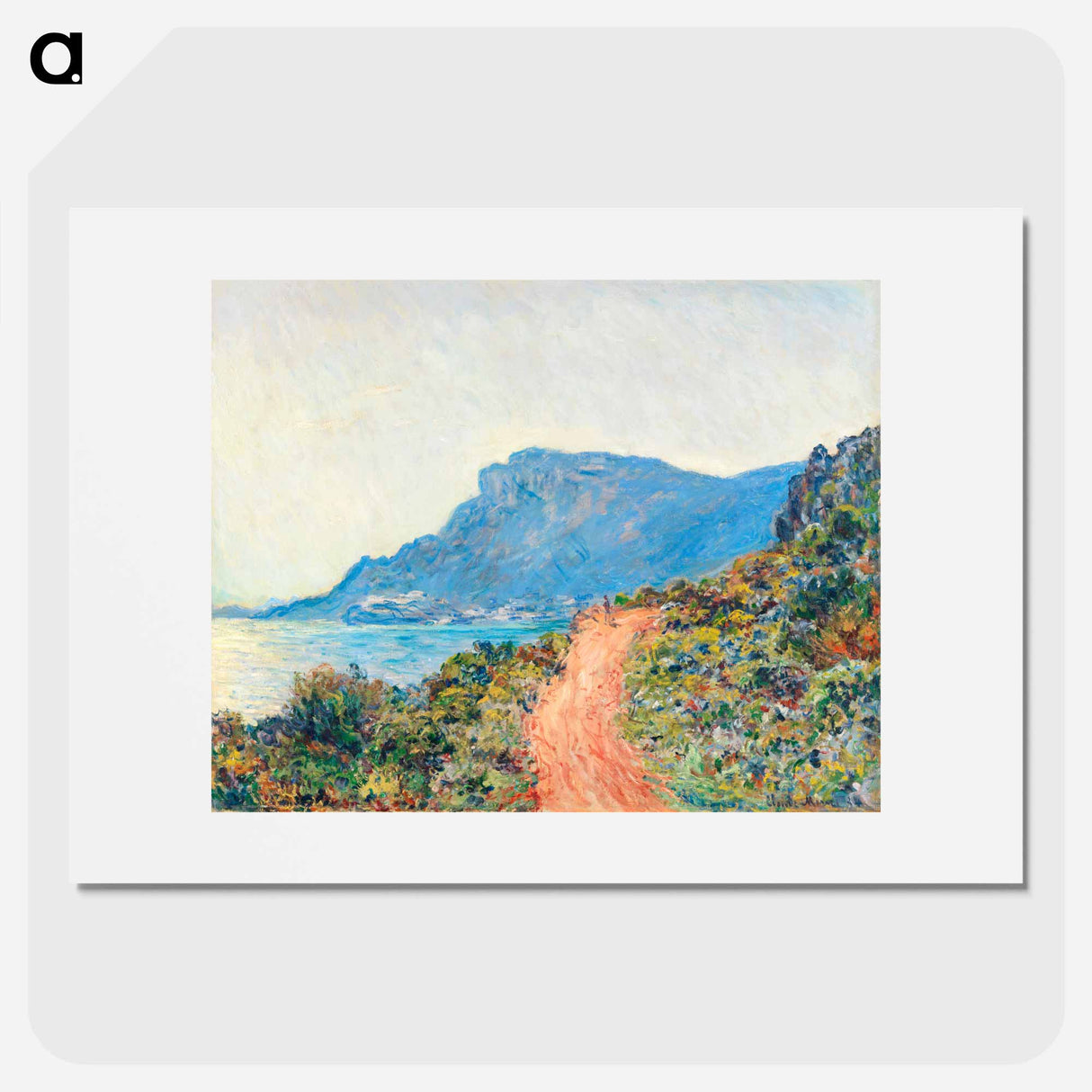 The Corniche near Monaco - Claude Monet Poster.