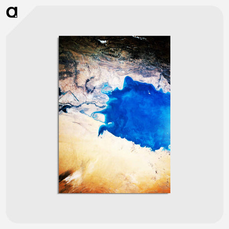 アートポストカード-South Persian Gulf, NASA Image
 - 上空からの地球 Postcard.