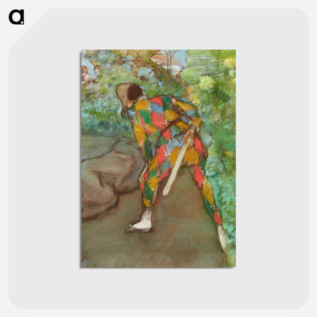 アートポストカード-Harlequin - エドガー ドガ Postcard.