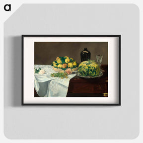 アートポスター-Still Life with Melon and Peaches - エドゥアール マネ Poster.