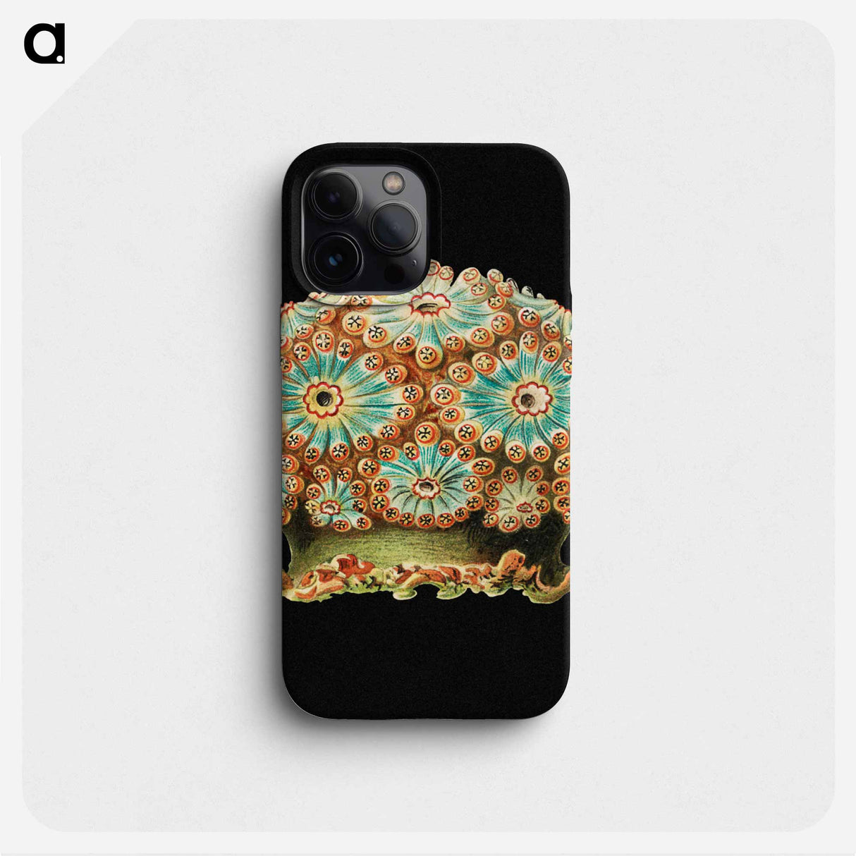 Colorful vintage tunicate marine life illustration - エルンスト ヘッケル Phone Case.
