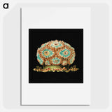 Colorful vintage tunicate marine life illustration - エルンスト ヘッケル Poster.