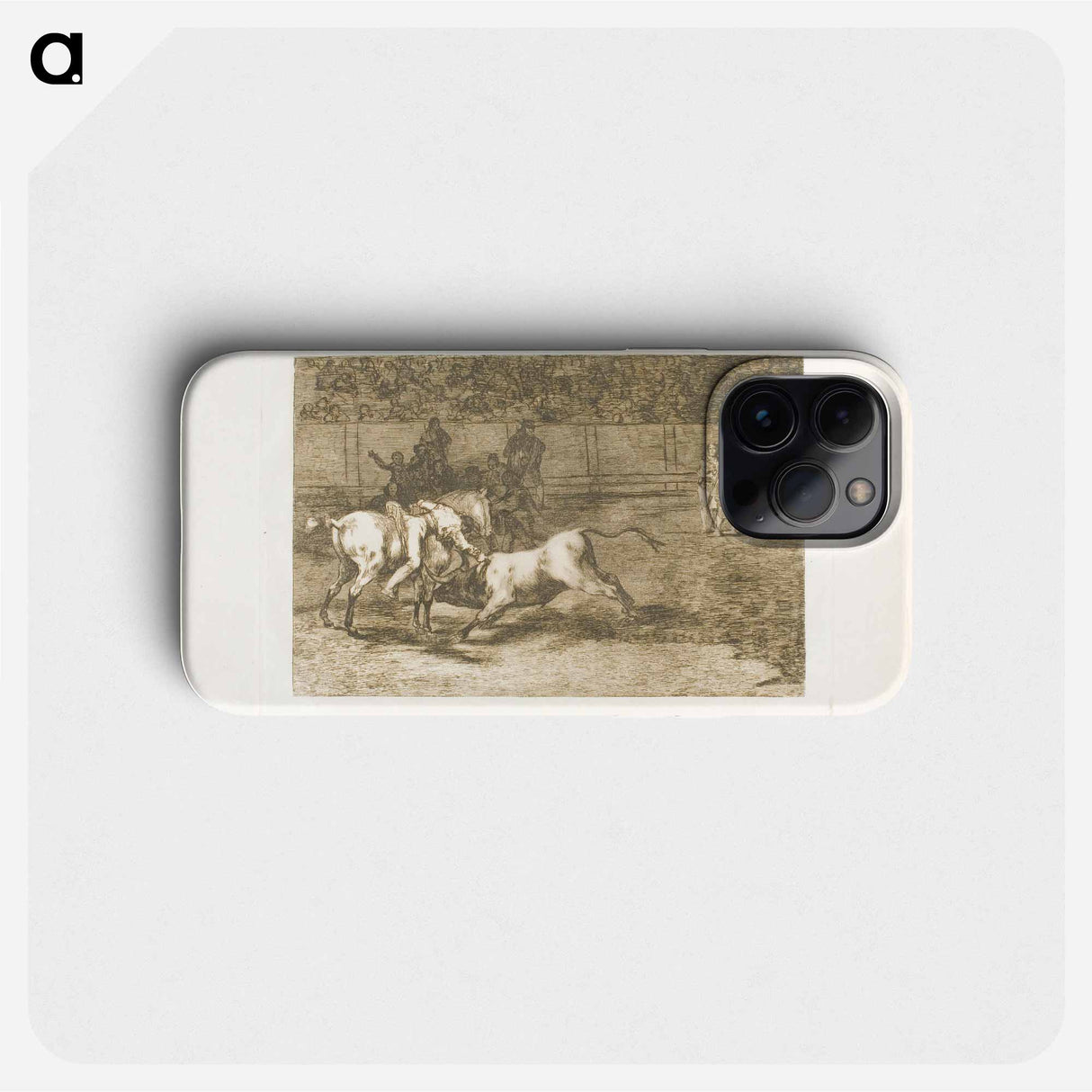 Mariano Ceballos, alias the Indian, kills the bull from his horse - Francisco de Goya Phone Case.