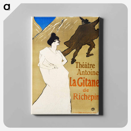 アートパネル-La Gitane - アンリ ド トゥールーズ ロートレック Canvas.