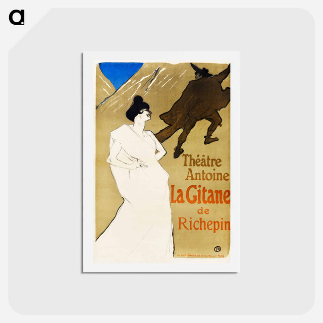 アートポストカード-La Gitane - アンリ ド トゥールーズ ロートレック Postcard.