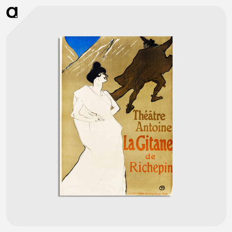 アートポストカード-La Gitane - アンリ ド トゥールーズ ロートレック Postcard.
