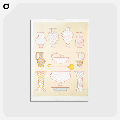 アートポストカード-Egyptian Urns
 - エジプト美術史 Postcard.