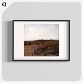 アートポスター-Landscape with Two Peasant Women - ジャン フランソワ ミレー Poster.