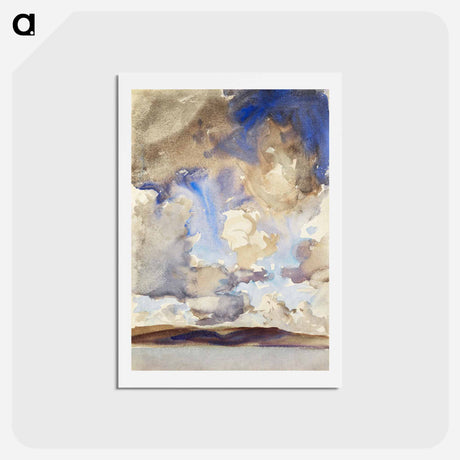アートポストカード-Clouds - ジョン シンガー サージェント Postcard.