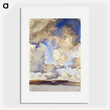 Clouds - John Singer Sargent Poster.