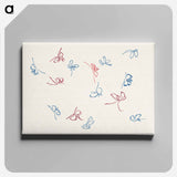 アートパネル-Vintage butterfly - 神坂 雪佳 Canvas.