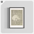 アートポスター-Hokusai's Skull Rib Cage Macabre - 葛飾 北斎 Poster.
