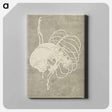 アートパネル-Hokusai's Skull Rib Cage Macabre - 葛飾 北斎 Canvas.
