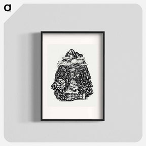 アートポスター-Mountain landscape - レオ ヘステル Poster.