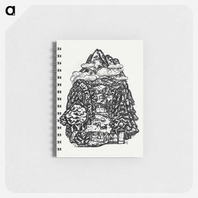 アートメモ帳-Mountain landscape - レオ ヘステル Memo.