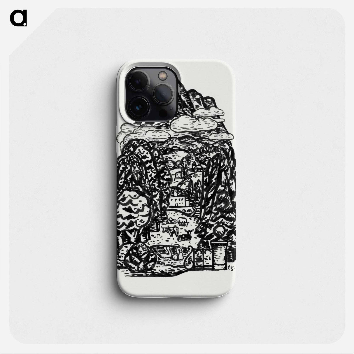 Mountain landscape - レオ ヘステル Phone Case.