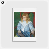 アートポストカード-Boy with Golden Curls - メアリー カサット Postcard.