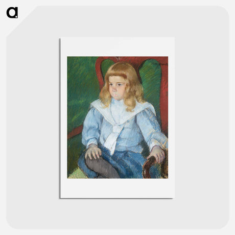 アートポストカード-Boy with Golden Curls - メアリー カサット Postcard.