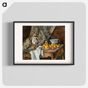 アートポスター-Still Life with Apples and Peaches - ポール セザンヌ Poster.