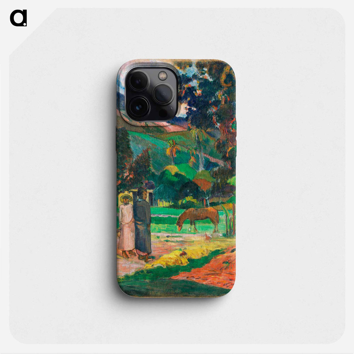 Tahitian Landscape - Paul Gauguin Phone Case.