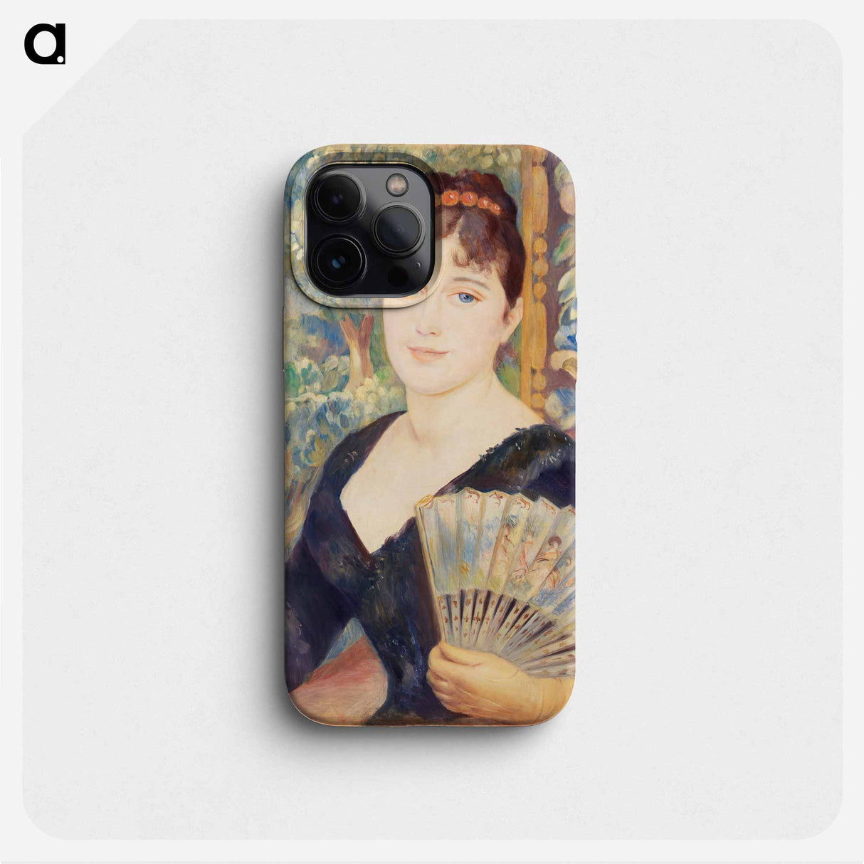 Woman with Fan - Pierre Auguste Renoir Phone Case.