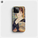 Woman with Fan - Pierre Auguste Renoir Phone Case.