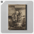 アートパネル-Rembrandt van Rijn's male figure in workshop - レンブラント ファン レイン Canvas.