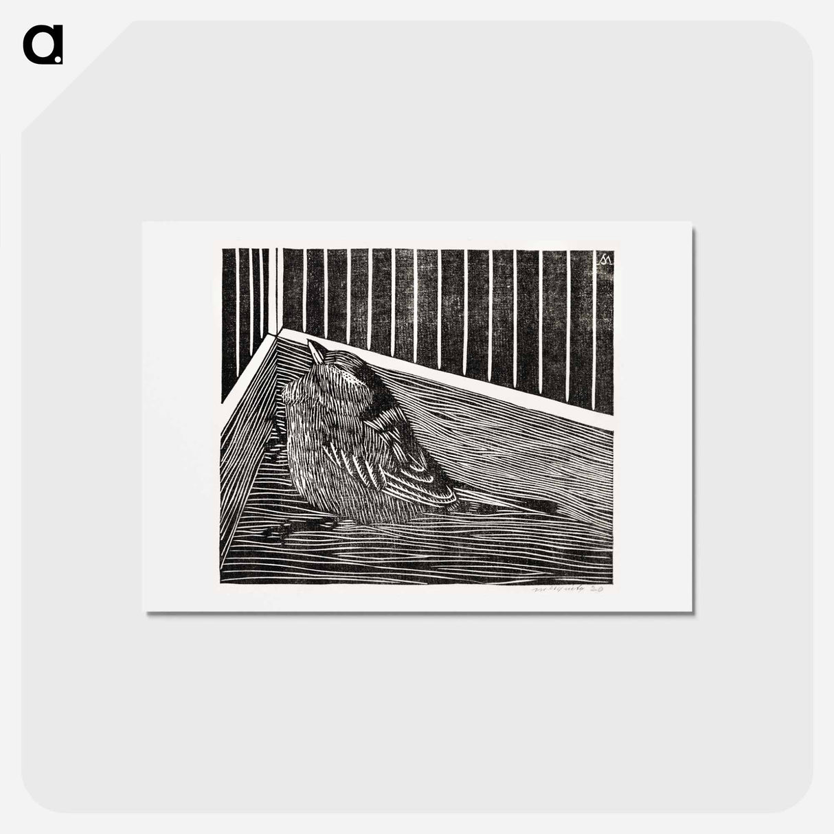 Bird in the Corner of a Cage
 - サミュエル ジェスルン Postcard.