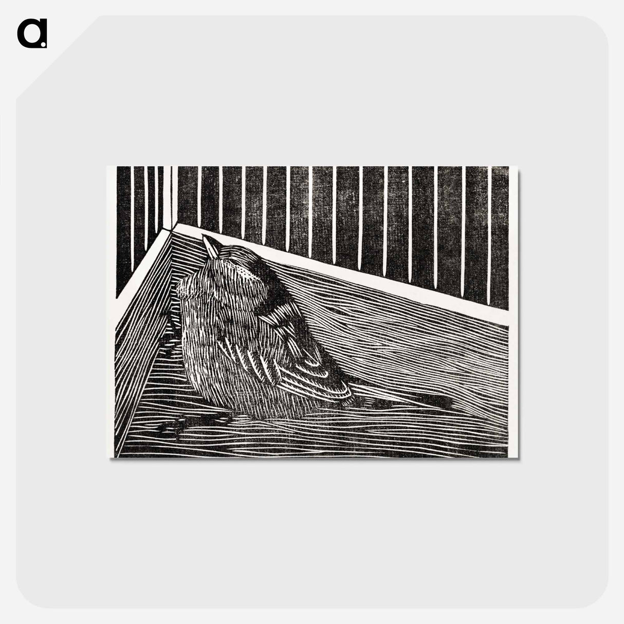 Bird in the Corner of a Cage
 - サミュエル ジェスルン Postcard.