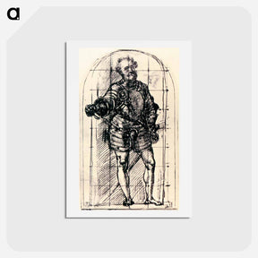 アートポストカード-Study for the Duke of Urbino - ティツィアーノ ヴェチェッリオ Postcard.