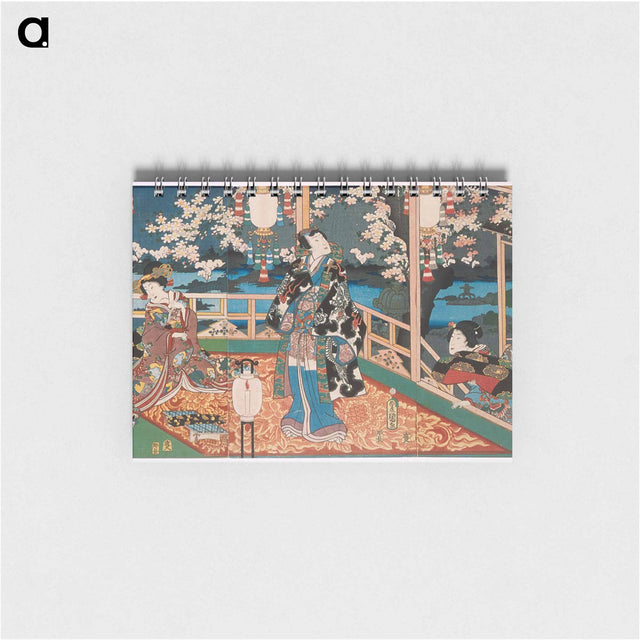 アートメモ帳-Night Visage of the Flower Genji
 - 歌川 国貞 Memo.