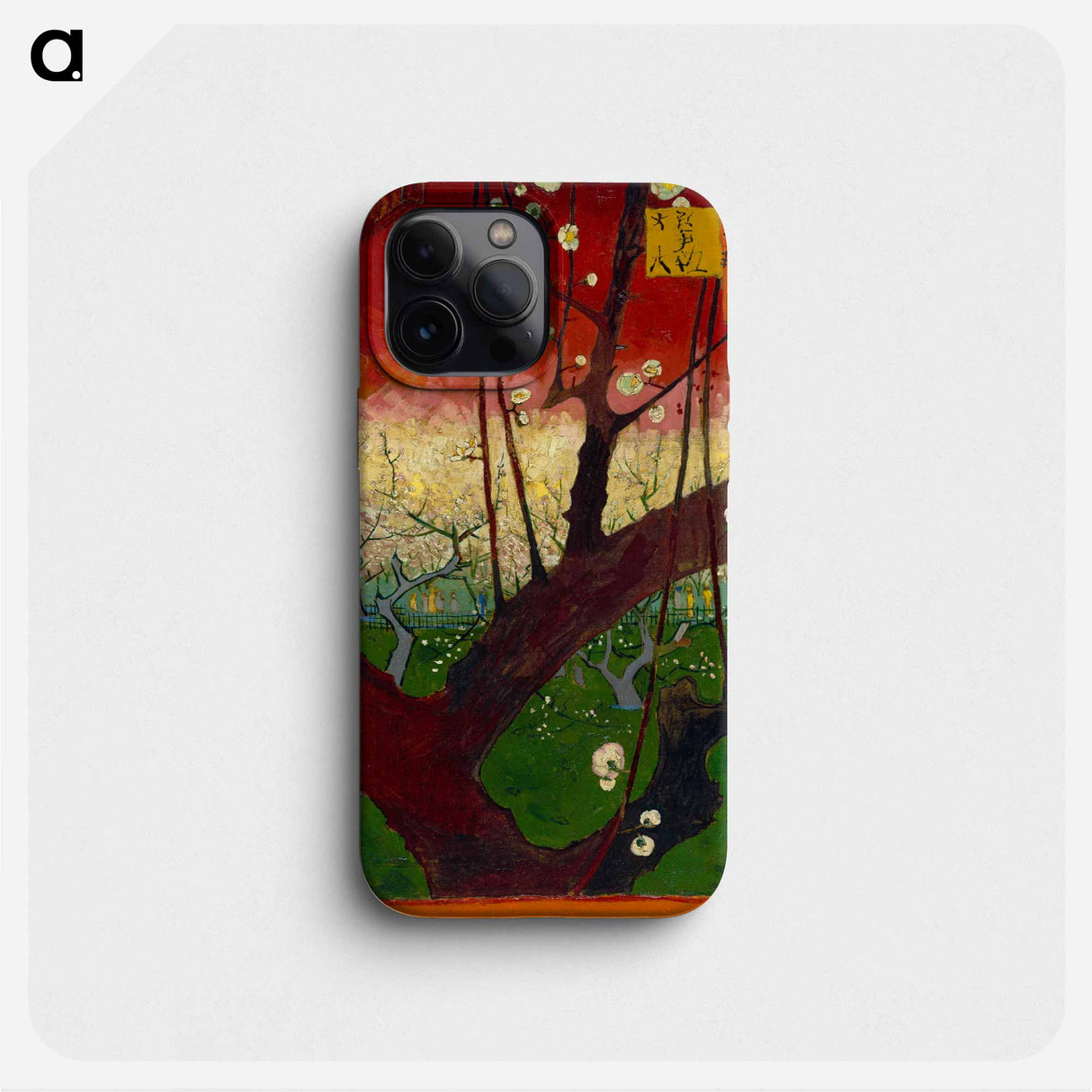 Bloeiende pruimenboomgaard- naar Hiroshige - Vincent van Gogh Phone Case.