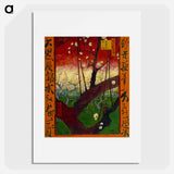 Bloeiende pruimenboomgaard- naar Hiroshige - Vincent van Gogh Poster.