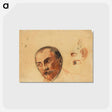 アートポストカード-Study Sheet (Head, Eyes, Ears)
 - ウィーン博物館 Postcard.