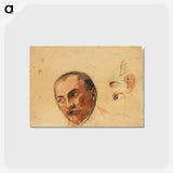 アートポストカード-Study Sheet (Head, Eyes, Ears)
 - ウィーン博物館 Postcard.