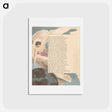 アートポストカード-Young's Night Thoughts, Page 86, "His Hand the Good Man Fastens on the Skies" - ウィリアム ブレイク Postcard.