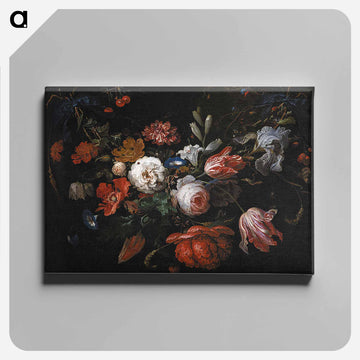 A Garland of Flowers - エイブラハム ミニョン Canvas.