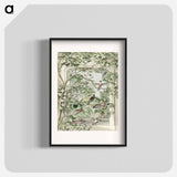 Aviary with fourteen birds - アールト シューマン Poster.