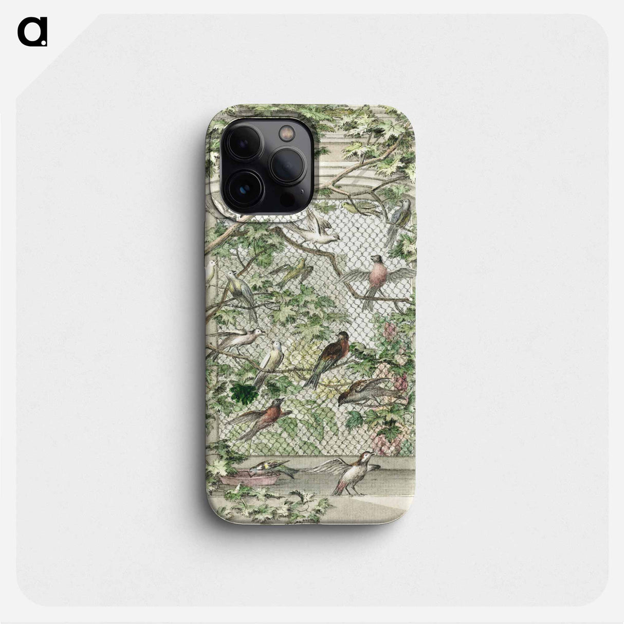 Aviary with fourteen birds - アールト シューマン Phone Case.