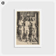 アートポストカード-The Four Naked Women - アルブレヒト デューラー Postcard.