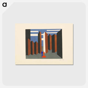 アートポストカード-Maquettes de théatre i.-xv. - アレクサンドラ エクスター Postcard.