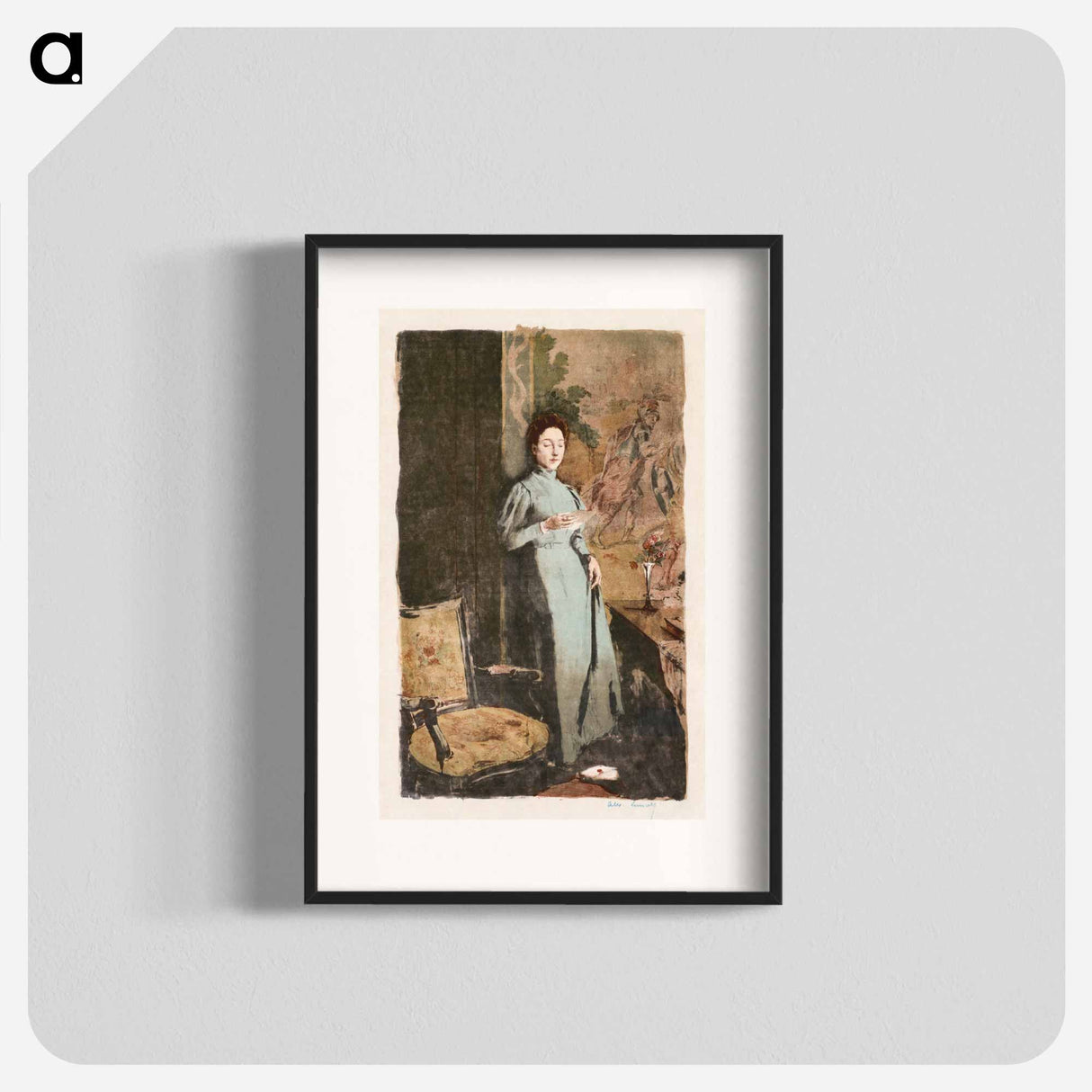 The Letter; La Lettre - アレクサンドル ルノア Poster.