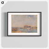 Saint Mammès–Loing Canal - アルフレッド シスレー Poster.
