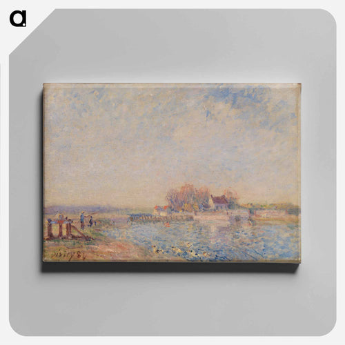 Saint Mammès–Loing Canal - アルフレッド シスレー Canvas.