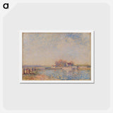 アートポストカード-Saint Mammès–Loing Canal - アルフレッド シスレー Postcard.