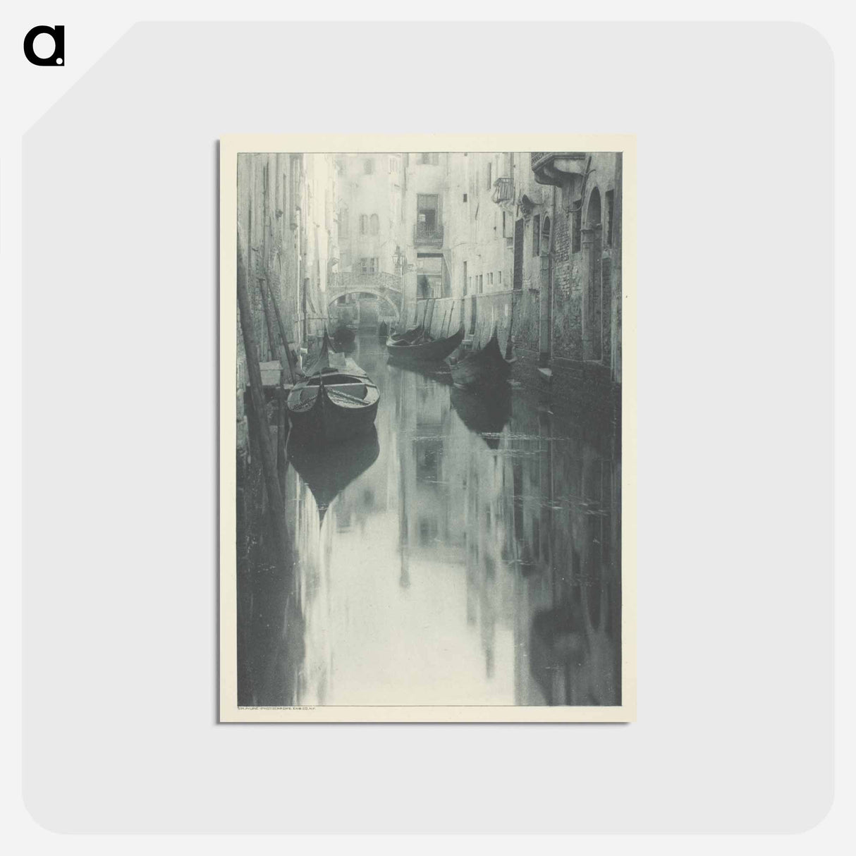 アートポストカード-Reflection-Venice - アルフレッド スティーグリッツ Postcard.