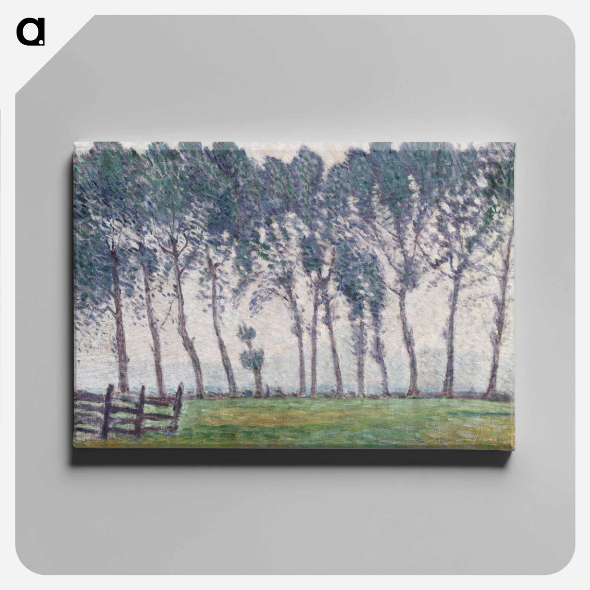 Rainy weather at hampton court - アルフレッド ウィリアム フィンチ Canvas.