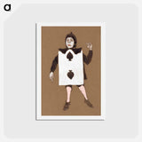 アートポストカード-Two of Spades - 不思議の国のアリス Postcard.